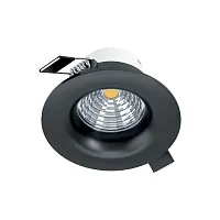 Светильник точечный LED Saliceto 98607 Eglo чёрный 1 лампа, основание чёрное в стиле современный 